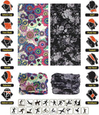 Headband Neck Gaiter Head Wrap Headwear Face Mask Magic Scarf Bandana for Men and Women