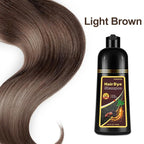 Hair Dye, Hair Dye Shampoo for Women & Men, Color Shampoo Hair Dye 16.11 Fl Oz, Safe and Natural Champu Para Canas (Light Brown)