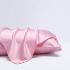 NTBAY Zippered Satin Pillow Cases for Hair and Skin, Luxury Standard Hidden Zipper Pillowcases Set of 2, 20x26 Inches, Light Pink