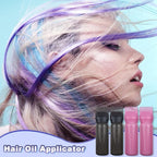 4 Pack Root Comb Applicator Bottle, Hair Oil Comb Applicator for Hair Dye, Shampoos, Salons (Pink+Black)