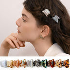 10 Pack 1.18 Inch Small Hair Claw Clips for Women Girls - Tortoise Shell & Leopard Print Acrylic Claw Clips French Barrettes Non-Slip Strong Hold for Thin/Thick Hair - Mini Hair Accessories