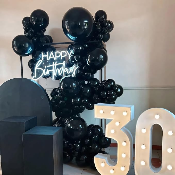 125pcs Black Balloons 5 Inch Small Balloons - Image 4