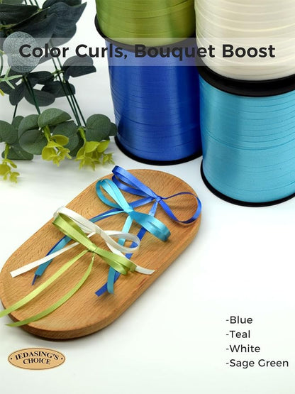 Curling Ribbon Sage Green Ribbon - Image 4