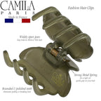 Camila Paris CP3556 French Hair Clip for Women, Small, Green 1.5 Inch Girls Hair Claw Clips Jaw Fashion Durable Styling Hair Accessories for Women, Strong Hold No Slip Grip, Made in France