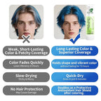 Temporary Hair Styling Color Serum, Green Blue Purple Red Hair Dye Color Gel Washable Natural Instant Hair Color Wax for DIY Hairstyle for Kids Men Women(Red#95)