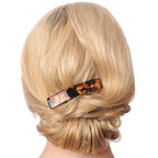 Fsmiling Hair Barrettes for Women French Hair Barrette Clip Small Acetate Hair Clips Barrette No Slip Hair Accessories 3-Pack