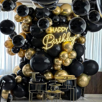 134Pcs Black Balloons Different Sizes 5 10 12 18 Inch Black Balloon Garland - Image 7