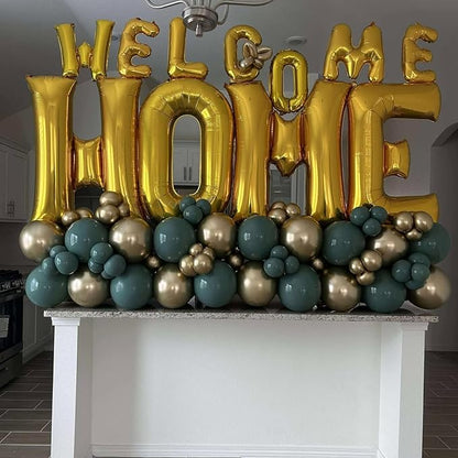40Inch Gold WELCOME HOME Letter Balloon - Image 7
