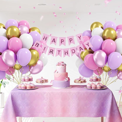 60pcs Pink and Purple 12inch - Image 8