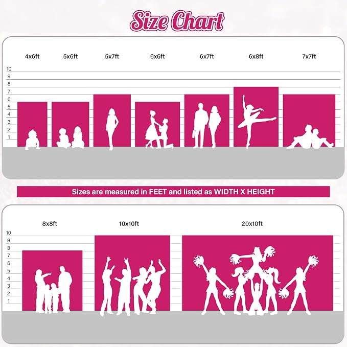 PartyDelight Hot Pink Sequin Backdrop 8x8ft Sparkly Photo Curtain | 4 Inch Rod - Image 5