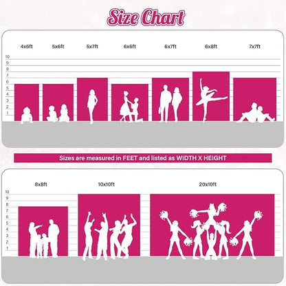 PartyDelight Hot Pink Sequin Backdrop 8x8ft Sparkly Photo Curtain | 4 Inch Rod - Image 5
