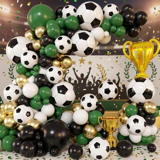 Soccer Balloons Garland Arch Kit 151Pcs - Image 5