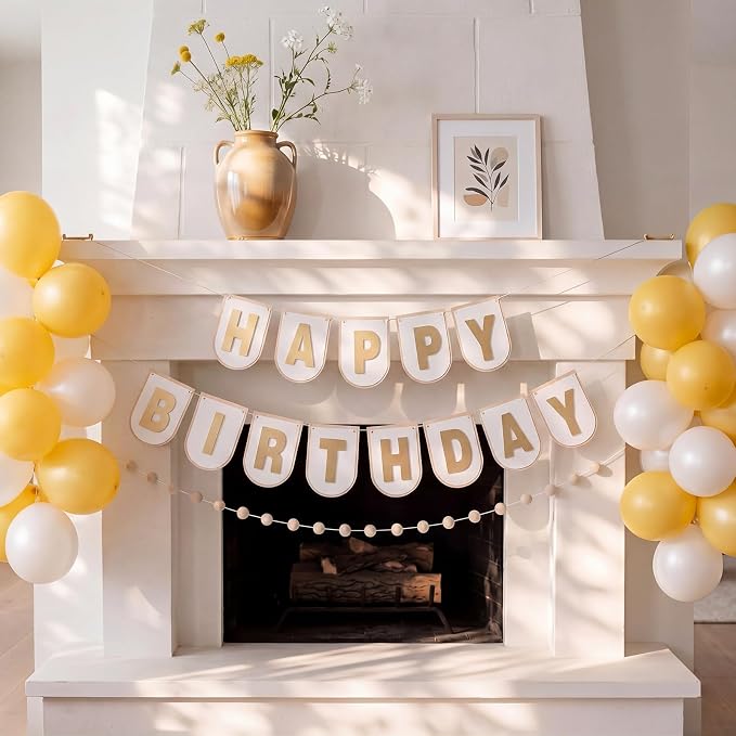 Hahafelt 125 Pcs Make Your Own Banner Kit Personalized Handmade Name Scallop - Image 4