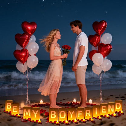 Be My Boyfriend Light Up Letters, Include Light up Letters, - Image 6