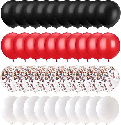 62Pcs Red and Black Balloons Kit - Image 3