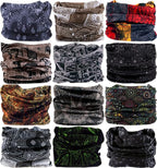 Neck Gaiter Headband Headwear Head Wrap Face Mask Magic Scarf Bandana for Men and Women