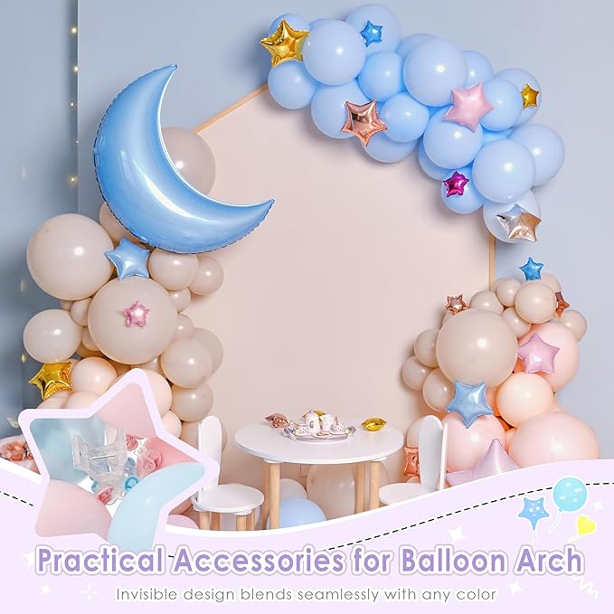 RELBRO Spring Clamps with Balloon Clips Set, 3.5 Inch, 50 Flower-shaped Balloon - Image 2