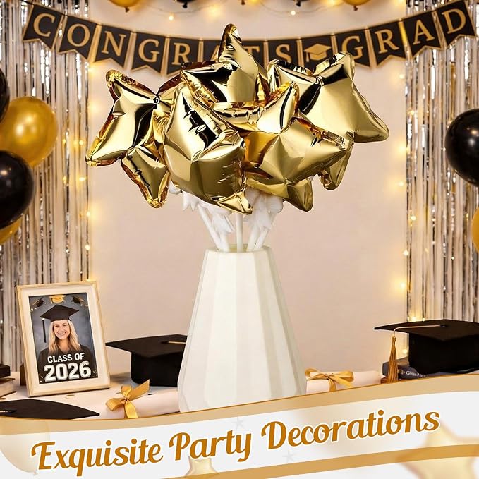 30 Pcs Mini Star Self Inflatable Balloons Bulk - Image 3