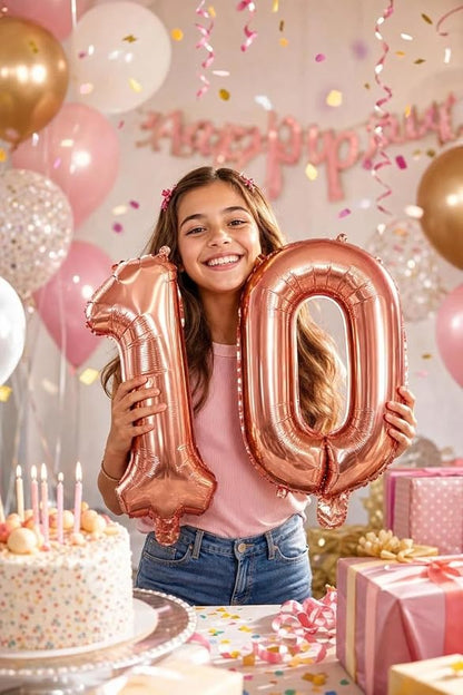 16 Inch Foil Mylar Number Balloons 0-9 - Image 2