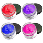 EFLY Temporary Hair Color Chalk, Hair Wax Color For Gifts, Birthday,Party, Cosplay DIY, Halloween, Christmas (4, Red Purple Blue Pink)