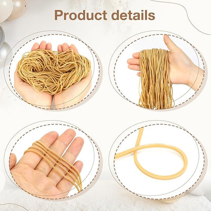 260Pcs Long Rubber Bands for Balloon Arch, Size #117A | Stretchy Elastic Ligas - Image 4