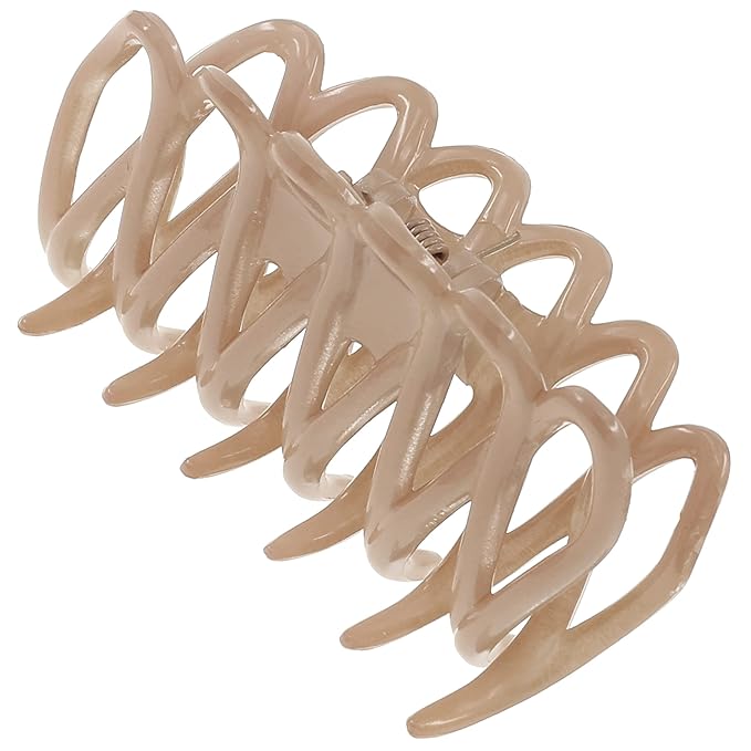Camila Paris CP3524 French Small Hair Clips for Women With Thick, Long, Curly, or Wavy Hair - Girls Claw Clip, Durable Styling Big Clip, Strong Hold No Slip Grip - Made in France