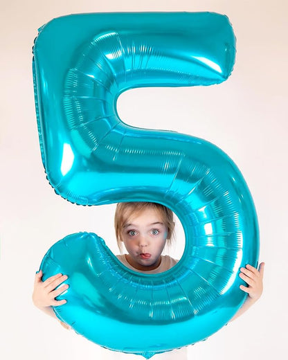 LightBlue 5 Balloon - Image 2