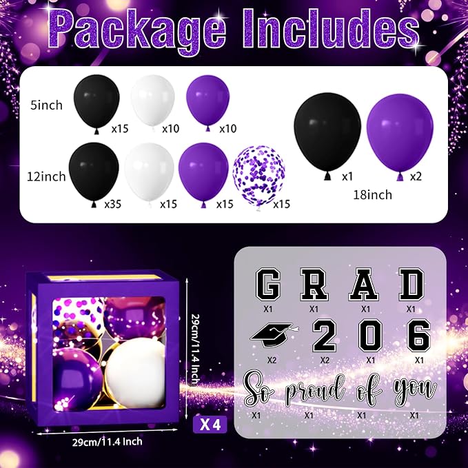 Graduation Decorations Class of 2026, 2026 GRAD So Proud of You Theme - Image 2