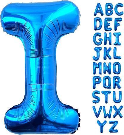 Lovoir 40 Inch Large Blue Letter I Balloons Big Size Jumbo Mylar Foil Helium by Lovoir