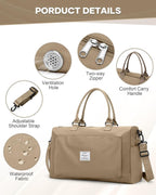 Gym Bag Womens,Travel Duffel Carry on Bag Sport Tote Bag Weekend Overnight Bag