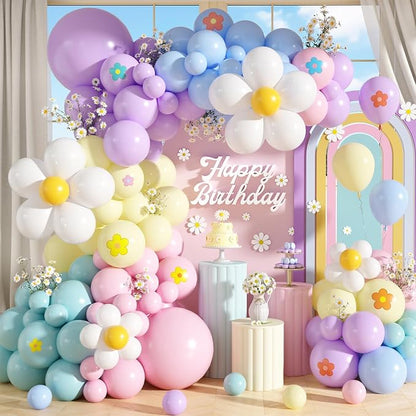 Daisy Balloon Garland Arch Kit by vibzox