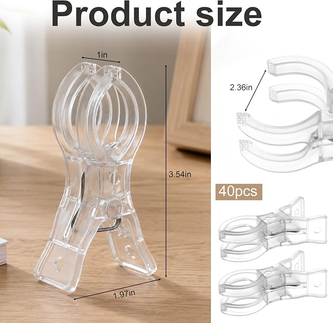 40 Pack Large Balloon Arch Clips - Image 2