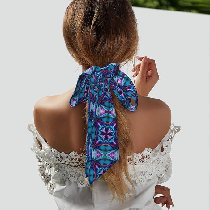 Headband Tie Dye Art Head Band for Women Girls Lady, Lovely Neck Scarves Sports Fitness Spa Sweat Band Headbands Adjustable Head Wrap Neck Decor