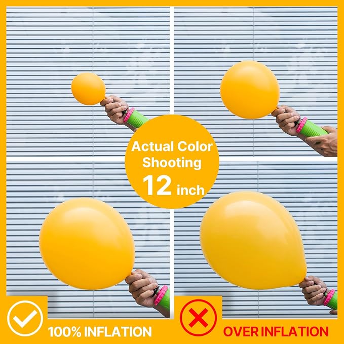 PartyWoo Yellow Mustard Yellow fall Latex Helium Balloons 50pcs | Balloons - Image 4