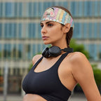 Easter Bunny & Eggs Style Sports Headband for Men Women Moisture Wicking Sweatband for Basketball, Running, Gym