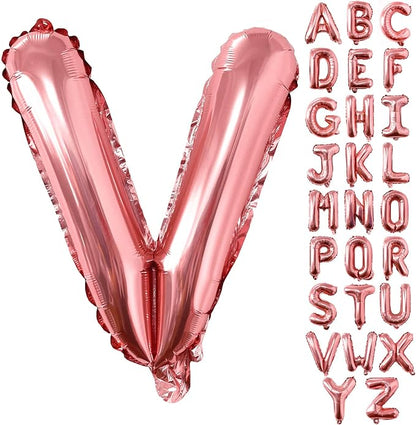 Lovoir 40 Inch Large Rose Gold Letter V Balloons Big Size Jumbo Mylar Foil by Lovoir