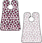 Non-Stick Beard Shaving Bib, Hair Catcher Apron with Suction Cups, Waterproof Grooming Tool for Men Husband, Pink Cheetah Animal Skin Leopard Print Shave Bib