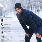 Wireless Hat Music Beanie for Men Women Music Beanie Hat Headphones Headset Speaker Microphone Cap Boys Teens Tech Beanie hat
