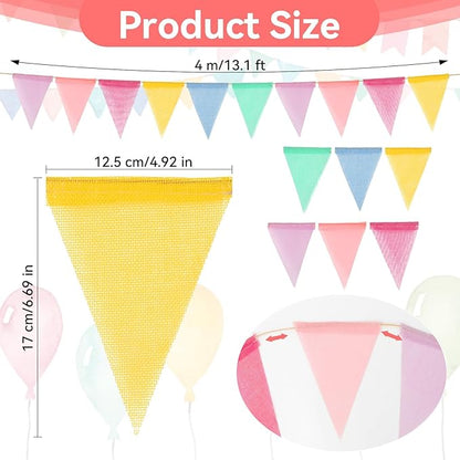MAQIHAN 52.5 Ft Colorful Pennant Banner Flags - Image 2
