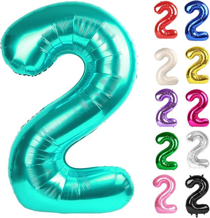 Nile Blue Number 2 Balloon 40 Inch by IWERP