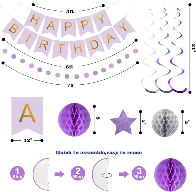 meowtastic Birthday Decorations Happy Birthday Banner - Image 7