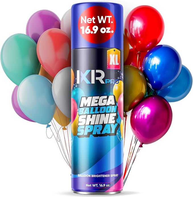 Balloon Shine Spray for Party, 1 Pack x 16.9 oz, Balloons Spray Silicone | by ixirpro