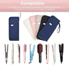 Hot Tools Organizer Heat Resistant Mat Case Hair Tools Holder Travel Bag Portable Hair Styling Tools Cover Pouch for Curling Iron,Flat Iron,Hair Straightener (Blue)
