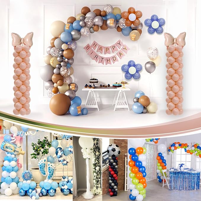 Balloon Column Stand Kit Set of 2, 7ft Height Adjustable Balloon Arch Kit - Image 6