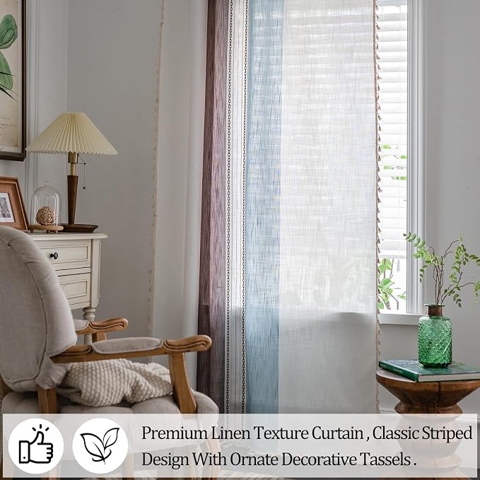 Sutuo Home Boho Curtains 84 inch - Image 4