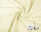 Sunflower Body Pillowcase 100% Cotton Long Pillow Cover/Case Envelope Closure 1 Pack, 21×54 inches Cream, Soft and Breathable