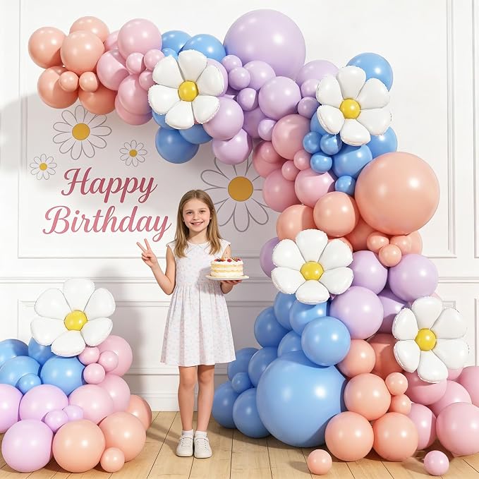 Daisy Flower Balloon Arch Kit, Puppy-Themed Party Supplies, Dog Party - Image 2