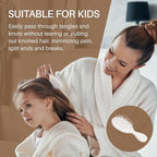 RHOS Mini Hair Brush for Women,Men and Kids-Travel Size Hair Brush for Purse,Pocket,backpack-Small Cushion Paddle Brush with Soft Bristles-Mini Detangler Brush for All Hair Types(1 Pack-Beige)