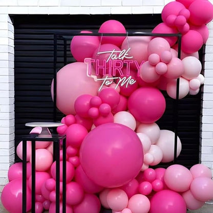 Hot Pink Balloons 12 inch, Hot Pink Latex 50pcs Party Balloons | Wedding - Image 4