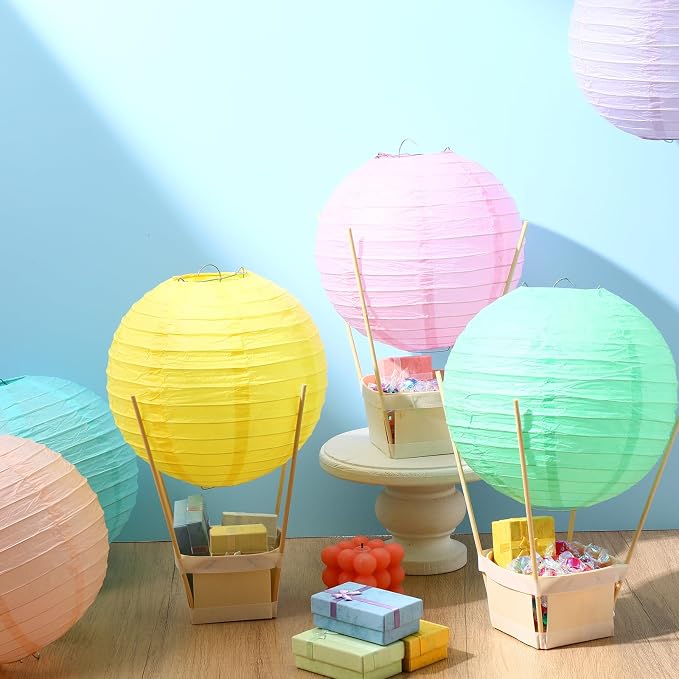 24 Set Hot Air Balloon Table Centerpieces Baby Shower Party Decoration Paper - Image 5